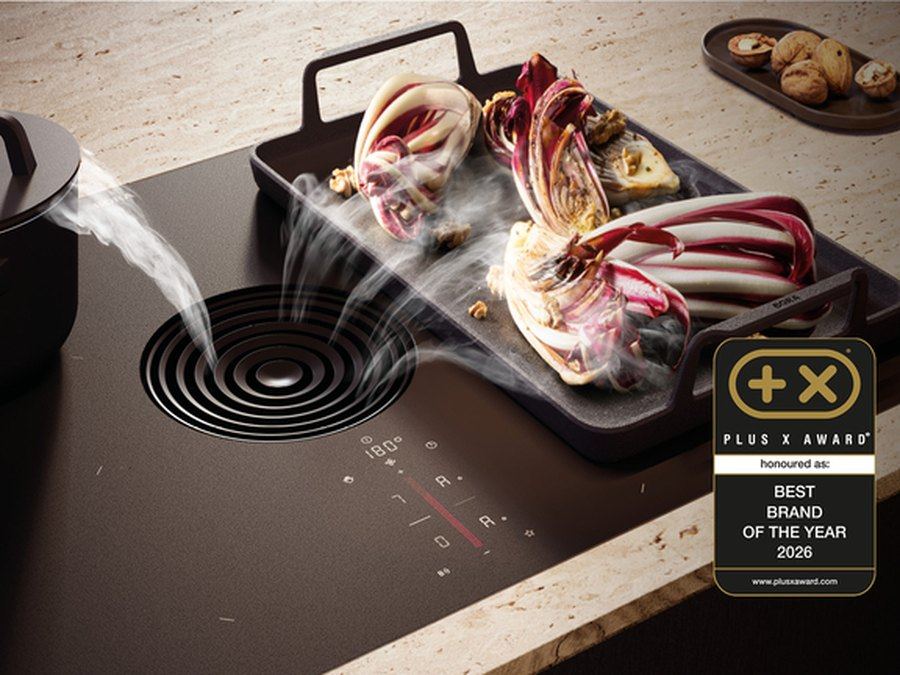 BORA Kochfeldabzug mit dem Siegel Plus X Award, Best Brand of the Year 2026